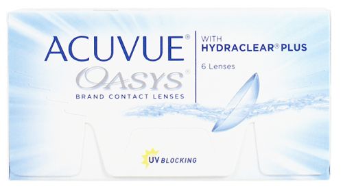 Image of Acuvue Oasys packaging.