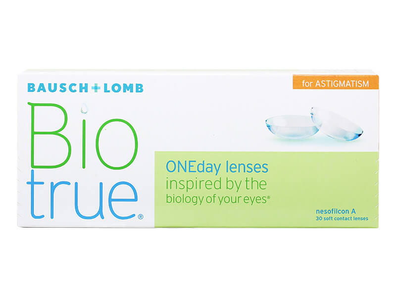 Biotrue ONEday For Astigmatism contact lens package