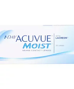 1 Day Acuvue Moist (30 Pack) contact lens package